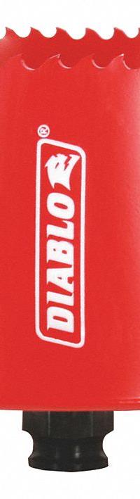 DIABLO Hole Saw: 5 1/2 in Saw Dia., 4 Teeth per Inch, 2 3/8 in Max. Cutting Dp, Bi-Metal (MPN DHS5500). Key specifications — attr1098070: 4; attr1098087: DIABLO; attr1098073: Snap-Lock Plus™.