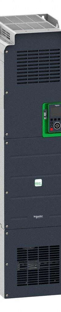 SCHNEIDER Variable Frequency Drive: In Phase Three, Out Phase Three, 250 hp, IP21, No Bypass (MPN ATV930C16N4C). Key specifications — Style: Compact; Color: Black/Green; Output Phase: Three.