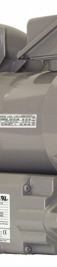 FUJI ELECTRIC Regenerative Blower: 1.4 hp, 59.8 in wc Max Op Pressure, 53 in wc Max Vacuum, 575V AC (MPN VFZ401A-5W). Key specifications — attr49842: Three; attr49816: FUJI ELECTRIC; attr49813: VFZ401A-5W; attr49822: 1.4 A; attr49827: Female; attr49830: NPT; attr49833: NPT; attr49845: 575V AC.