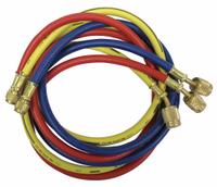 IMPERIAL Hose Set: 5 ft Lg, 45° Angle, Blue/Red/Yellow, Nylon, 3 Hoses, Shut-Off Valve (MPN 905-MRS). Key specifications — Brand: IMPERIAL; Includes Valve: Yes.