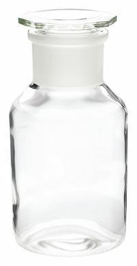 WHEATON Reagent Bottle: 1 L, Closure Material: Glass Cap, Colorless, 10 Bottles, 109 mm Body Dia (MPN 216020). Key specifications — Brand: WHEATON; Graduated: No; Pre-Cleaned: None; Body Color: Colorless.