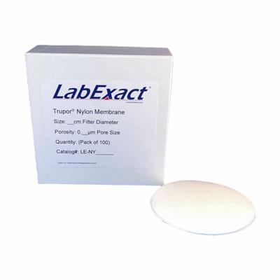 LABEXACT Membrane Filter: 47 mm Dia, 0.2 um Pore Size, Nylon, Non-Sterile - Nylon Membrane Filters