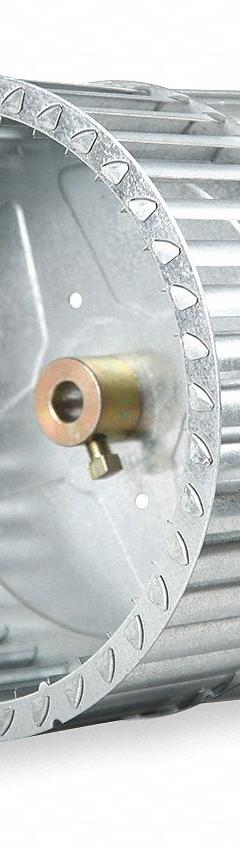 Blower Wheel: Forward-Curved, 6 5/16 in Dia, 8 1/8 in W, CCW Hub End, Steel Wheel, 2 Inlets, Convex (MPN C631-812D L). Key specifications — Manufacturer Part Number: C631-812D L; Brand: REVCOR; Product Type: Blower Wheel; Rotation: CCW Hub End.