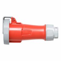 LEVITON Pin and Sleeve Connector: Red, 277/480V AC, Three Phase, 20 A, 4 Pole, 5 Wire, IEC Grounding (MPN 520C7WLEV). Key specifications — Brand: LEVITON.