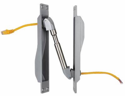 ABH Power Transfer: 24V DC, 1 A Current, Metal, 1 3/4 in Overall Lg - Electric Power Transfer Units for Door Alarms