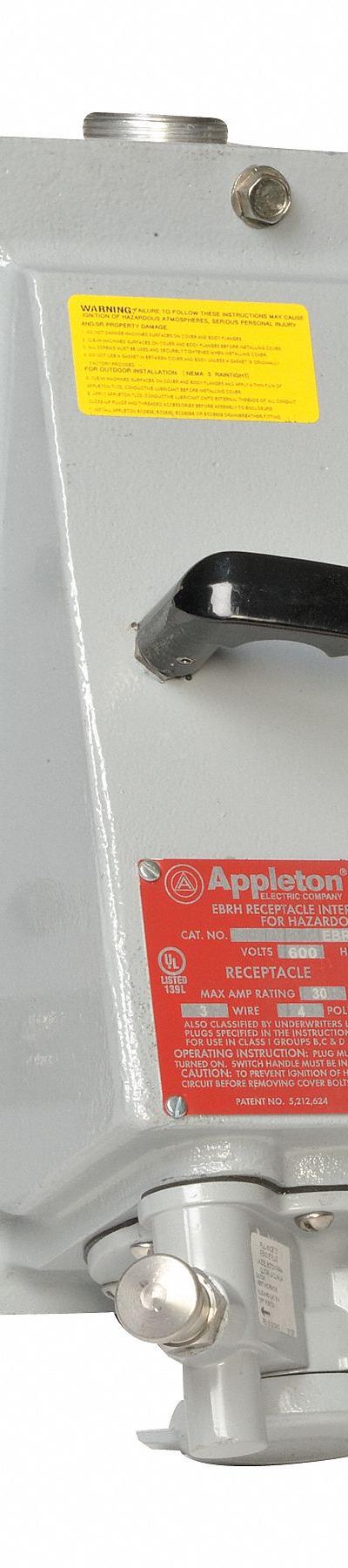 APPLETON ELECTRIC Mechanical Interlock: 600V AC - Hazardous Location Interlocks with Circuit Breakers