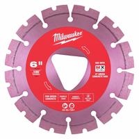 MILWAUKEE Diamond Saw Blade: Green Concrete, 6 in Blade Dia., 6 in Arbor Size, Dry, Best, Segmented (MPN 49-93-7261). Key specifications — attr1097734: Dry; attr1097738: Green Concrete Saw; attr1097751: MILWAUKEE.