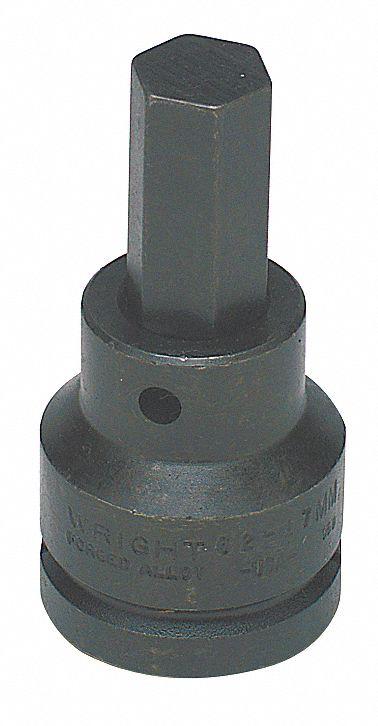 WRIGHT TOOL Impact Socket Bit : SAE, 17 mm Tip Size, 3 1/4 in Overall Lg - Hex Impact Bit Sockets