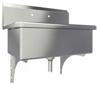 SANI-LAV Scrub Sink: 1 Stations, 10 1/2 in Bowl Dp, 28 in Bowl Lg, 16 1/2 in Bowl Wd, 2 Faucet Holes (MPN 5328). Key specifications — Includes Side Splash: Side Splash Not Included; Series: Scrub Sinks; Brand: SANI-LAV.
