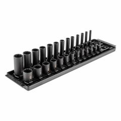 TEKTON Impact Socket Set: 1/4 in Drive Size, Small Set (0-50 pieces) Set Size, 26 Pieces, SAE (MPN SID90203). Key specifications — attr1204251: TEKTON; attr1215453: 1/4 in; attr1215454: 5/32 in to 11/16 in; attr1224229: Friction.