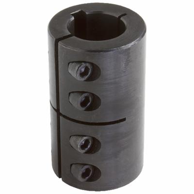 CLIMAX METAL PRODUCTS Rigid Shaft Coupling: 3/4 in Bore Dia 1, 3/4 in Bore Dia 2, Round Keyed - One-Piece Rigid Shaft Couplings