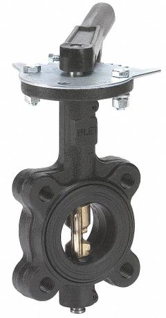 MILWAUKEE VALVE Butterfly Valve: 8 in Pipe Size, Concentric, 200 psi Max. Pressure (CWP), Lug, FKM (MPN ML234V). Key specifications — Brand: MILWAUKEE VALVE; Handle Type: Lever; Disc Material: CF8M Stainless Steel.