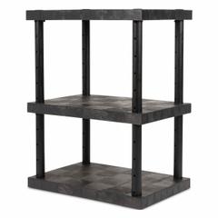 DURASHELF Plastic Shelving: 36 in x 24 in, 48 in Overall Ht, 3 Shelves (MPN AST3624x3). Key specifications — attr37431: Plastic; attr37432: Plastic; attr33754: DURASHELF.