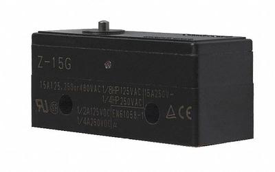 OMRON Snap Action Switch: Pin Plunger Actuator, 1NO/1NC - Plunger Snap-Action Switches
