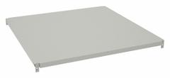 TENNSCO Shelf: 36 in x 36 in, 950 lb Load Capacity, Steel, 18 ga Decking, Light Gray, Shelf (MPN HDSL-3636). Key specifications — attr7875: Steel; attr7906: (2) Shelf Supports; attr17410: Zinc Plated; attr17412: Single Straight; attr17414: Light Gray; attr17415: Steel; attr37831: TENNSCO; attr37833: Zinc Plated.