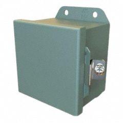 HAMMOND Electrical Enclosure: Steel, 14 in x 12 in x 8 in, NEMA 12/13/3R/4, Solid Cover - Steel Washdown Enclosures