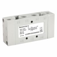 AVENTICS Pilot Air Control Valve: Series L2, Remote Pilot, Four-Way / Two-Position, Pilot Return (MPN L22PP452O000000). Key specifications — attr1077526: L22PP452O000000; attr1077589: Locking; attr1077598: Pilot Air Control Valve; attr1077600: Pilot Return.