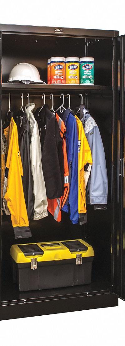 HALLOWELL Storage Cabinet: 36 in x 24 in x 72 in - Commercial Clearview Wardrobe Cabinets