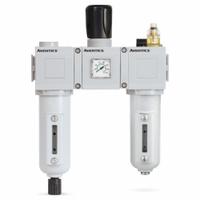 NUMATICS Filter/Regulator/Lubricator Assembly: 1/2 in NPT, 2,290 lpm, 10 bar Max Op Pressure, Mist (MPN A652A0000019367). Key specifications — attr109588: 652; attr109546: Manual - Semi-automatic Drain; attr109524: NUMATICS.