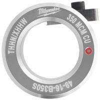 MILWAUKEE Stripping Bushing: For Copper, 350 MCM Max, THHN/XHHW, Use with 2435-20/2935-20 (MPN 49-16-B350S). Key specifications — attr532138: 2935-20; attr533552: Copper; attr532143: 350 MCM; attr532137: THHN/XHHW.
