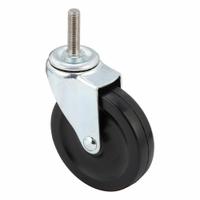 APPROVED VENDOR Stem Caster: Inch, Swivel, 4 in Wheel Dia., 1 in Wheel Wd, 4 13/16 in Mounting Ht (MPN P5S-R040G-ST76). Key specifications — Brand: APPROVED VENDOR; Thread Size: 7/16"-14; Roll Up: Swivel.