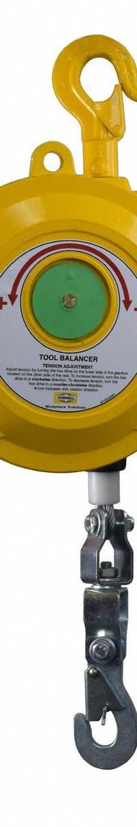 HUBBELL Tool Balancer: Ratchet Locking, 110 lb Max. Tool Wt, 4.5 ft Cable Lg, Die Cast Aluminum (MPN BH-50). Key specifications — attr378750: Swiveling; attr215471: 88.00 to 110.00 lb; attr215474: Die Cast Aluminum; attr378751: Not Included; attr378752: Yes; attr215463: HUBBELL.