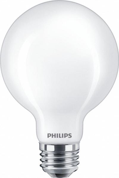PHILIPS LED Bulb, 350 lm,3.8W: Medium Screw (E26), LED, (G) Globe, G25, 3.5 W Watt - Medium Screw Base (E26) Lamps