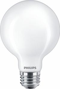PHILIPS LED Bulb, 350 lm,3.8W: Medium Screw (E26), LED, (G) Globe, G25, 3.5 W Watt, 2200K/2700K (MPN 3.5G25/PER/UD/FR/G/E26/WGD 4/2PF T20). Key specifications — attr233510: G25; attr233525: 120V AC; attr233549: Frosted; attr518949: 2700K; attr239859: PHILIPS.