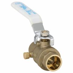 APOLLO Manual Two-Way Ball Valve: 3/4 in Pipe Size, Sweat x Sweat, Brass, 600 psi Max. Op Pressure (MPN 95ALF20401). Key specifications — Handle Material: Zinc-Plated Steel; Brand: APOLLO.