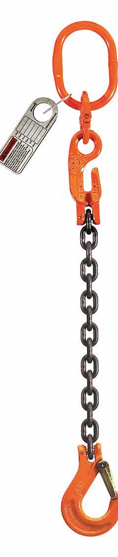 PEWAG Chain Sling: 9/32 in Chain Trade Size, 100 Chain Grade, Sling Hook, Steel, Adj, 5 ft Sling Lg (MPN 7G100SOSXK/5). Key specifications — Hook Type Included: Sling Hook; Brand: PEWAG.