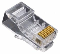 TRIPLETT Plug: Connector RJ45, Solid, 6 Cable Category, Std, 100pk Pack Size, 100 (MPN CAT6-HPP-HP). Key specifications — Brand: TRIPLETT; Color: Clear; Compatible Cable Shape: Round; Compatible Number of Fibers: Duplex; Compatible Wire Solid/Stranded: Solid; _Pack Size: 100pk.