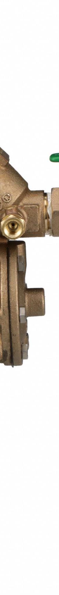 WILKINS Backflow Preventer: 975XL2, With Strainer, Bronze, 1 in Pipe Size, FNPT, 33°F – 180°F (MPN 1-975XL2SAG). Key specifications — Shut-Off Valve Type: Ball Valve; Connection Type: FNPT.