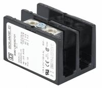SQUARE D Power Distribution Block: Open, Lug, Lug, 4 AWG – 500 kcmil For Line Side Wire Sizes (MPN 9080LBC165208). Key specifications — attr1361688: Surface; attr1308686: SQUARE D; attr1361672: Copper.