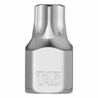 MILWAUKEE Bit Socket: 1/4 in Drive Size, Torx Tip, T45 Tip Size, 51/64 in Overall Lg, Fixed Insert (MPN 45-34-1112). Key specifications — attr1213209: Fixed Insert; attr1213211: MILWAUKEE.