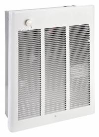 QMARK Recessed Electric Wall-Mount Heater: 3600 W/4800 W, 208/240V AC, Single Phase, White (MPN CWH3504F). Key specifications — Grille Color: White; Programming Capability: Non-Programmable; Wattage Output: 3600 W/4800 W; Voltage, Phase: 208/240V AC, 1-phase; Rough-In Dimensions - H x W x D: 18-1/4 in x 14-5/16 in x 3-7/8 in; Nominal Voltage - HVAC: 240V AC; Brand: QMARK; Phase: Single.