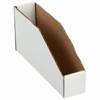 PACKAGING CORPORATION OF AMERICA Corrugated Shelf Bin: 9 in Overall Lg, 2 in x 4 1/2 in, White (MPN BIN 2-9). Key specifications — Brand: PACKAGING CORPORATION OF AMERICA; % Recycled Content: 30-45%; Manufacturer Part Number: BIN 2-9; Includes Dividers: Dividers Not Included; Electrostatic Discharge: Not Electrostatic Discharge Conductive.