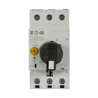 EATON Manual Motor Protector: Non-Reversing, 3 Poles, 0.25 A, Thermal Protection, Selector Switch (MPN XTPRP25BC1). Key specifications — Maximum Voltage Rating: 600V AC; Brand: EATON; Thermal Units Required: None (Starter Includes Integrated Thermal Units); Frame Size (Width): 45mm (B Frame).