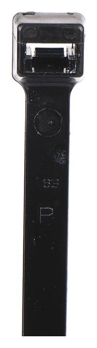 PANDUIT Cable Tie: 22 in Nominal Lg, 6 in Nominal Max. Bundle Dia., 0.3 in Wd, Outdoor Use, 50 PK (MPN PLT6LH-L0). Key specifications — Outdoor Use: Yes; Color: Black; Brand: PANDUIT.