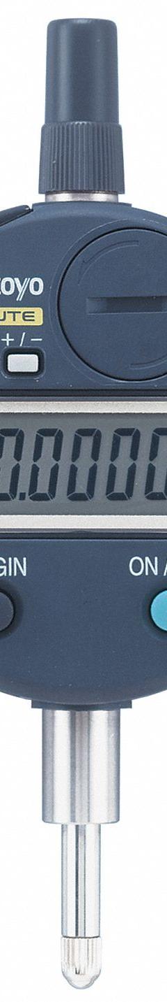 MITUTOYO Digital Indicator: 0 in to 0.5 in /0 mm to 12.7 mm, Inch/Metric, +/- 0.0001 in Accuracy (MPN 543-793-12CAL). Key specifications — attr1184065: MITUTOYO; attr1184072: +/- 0.0001 in; attr1184084: 66 mm.