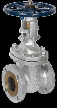 SHARPE Gate Valve: 3/4 in, CF8M Stainless Steel, Rising, Class 150 Flange, 275 psi CWP, Wheel (MPN 4371004810). Key specifications — Bonnet Material: CF8M Stainless Steel; Wedge Material: CF8M Stainless Steel; Brand: SHARPE.
