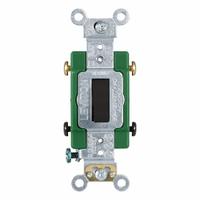 LEVITON Wall Switch: Toggle Switch, Double Pole, Maintained, Black, 120/277V AC, 30 A (MPN 3032-2E). Key specifications — Illuminated: No; Voltage Rating: 120/277V AC.