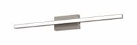 Barlow 24" LED Vanity: Satin Nickel, 1,125 lm_2,600 lm, 3000K, 22 W, 120V AC, Dimmable, 24 in Lg (MPN BARV2403L30D1SN). Key specifications — Mounting Location: Wall; For Bulb Type: Integrated LED; Brand: AFX INC.; Voltage: 120V AC; Color Temperature: 3000K; Housing Finish/Housing Color (Broad): Satin Nickel.