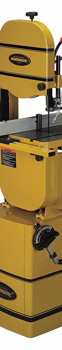 POWERMATIC Band Saw: Vertical, 115/230V AC, 13 1/2 in Throat Dp - Vertical, 3,000 SFPM, 1 Phase (MPN 1791216K). Key specifications — attr313141: 3,000 SFPM; attr313142: 10° Left to 45° Right; attr313144: 1; attr313145: Vertical; attr325087: POWERMATIC.