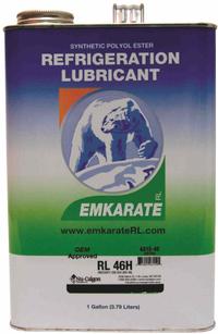 NU-CALGON Synthetic Oil: Polyol Ester, 1 gal Can, 200 SUS, -54.4°F Pour Point, Yellow (MPN 4315-46). Key specifications — Series: Emkarate RL68H; Viscosity Grade: ISO-68; Brand: NU-CALGON; Compatible Refrigerant Group: HFC; Product Type: Synthetic Oil.