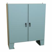HAMMOND Electrical Enclosure: Steel, 72 in x 72 in x 25 in, NEMA 12/13/3R/4, w/Panel, Solid Cover (MPN HN4FM727224). Key specifications — Closure Method: Handle; Brand: HAMMOND; Knockouts: Not Included.