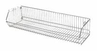 APPROVED VENDOR Stacking Basket: 48 in x 20 in x 12 in, 150 lb Load Capacity, Steel, Chrome, Silver (MPN 45VX49). Key specifications — attr37510: Chrome; attr5274: Steel; attr37511: Silver; attr37505: APPROVED VENDOR.