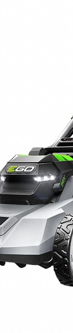 EGO Walk-Behind Lawn Mower: Push, 21 in Cutting Wd, Bag/Mulch/Side Discharge Location, POWER+, 56 V (MPN LM2114). Key specifications — Run Time: 55 min; Cutting Height Adjustment: Single-Point; Battery Platform: POWER+; Deck Material: Polycarbonate; Brand: EGO; Speed Settings: Variable; Filter - Kit Contents: Battery Included; Power Source: Battery-Powered.