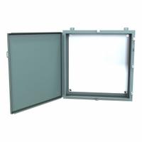 HAMMOND Electrical Enclosure: Steel, 30 in x 30 in x 8 in, NEMA 12/13/3R/4, w/Panel, Solid Cover (MPN 1418N4KK8). Key specifications — Closure Method: Clamps; Brand: HAMMOND; Knockouts: Not Included.