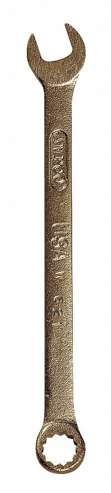 AMPCO Combination Wrench: Aluminum Bronze Nickel, Natural, 3/4 in Head Size, 10 3/4 in Overall Lg (MPN W-661). Key specifications — attr309539: 3/4 in; attr309567: No; attr324930: AMPCO.