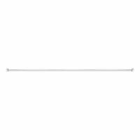 WINGITS STRAIGHT SHOWER ROD: 60 in Overall Wd, Stainless Steel, Polished Stainless Steel, Drywall (MPN WOCONSTPS5). Key specifications — Brand: WINGITS; Finish: Polished Stainless Steel; Material: Stainless Steel; Includes: Mounting Bracket; Mounting Type: Drywall.